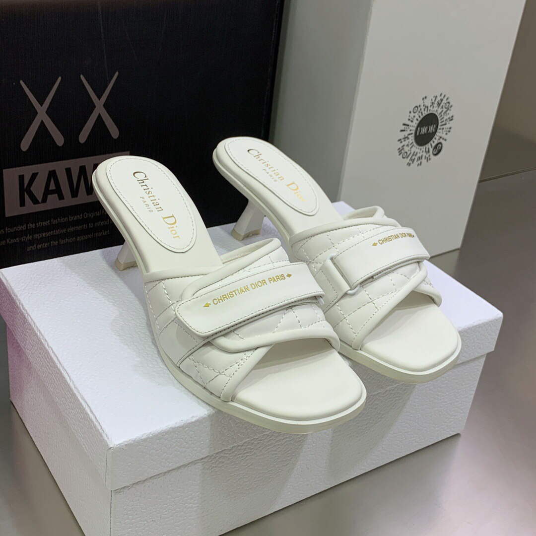 Dior Women's Shoes evolution heeled slide KCQ731CQC White