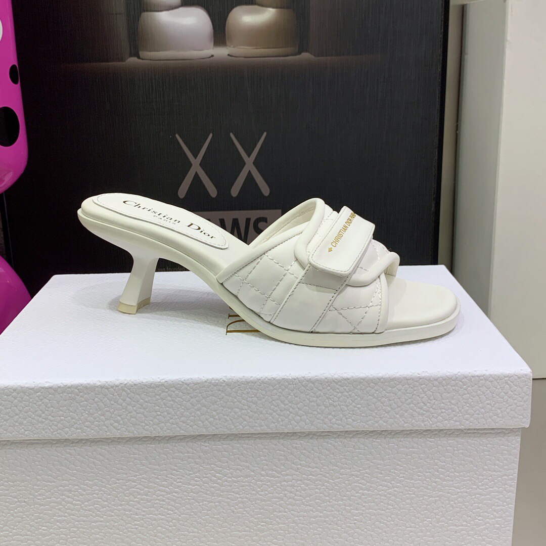 Dior Women's Shoes evolution heeled slide KCQ731CQC White
