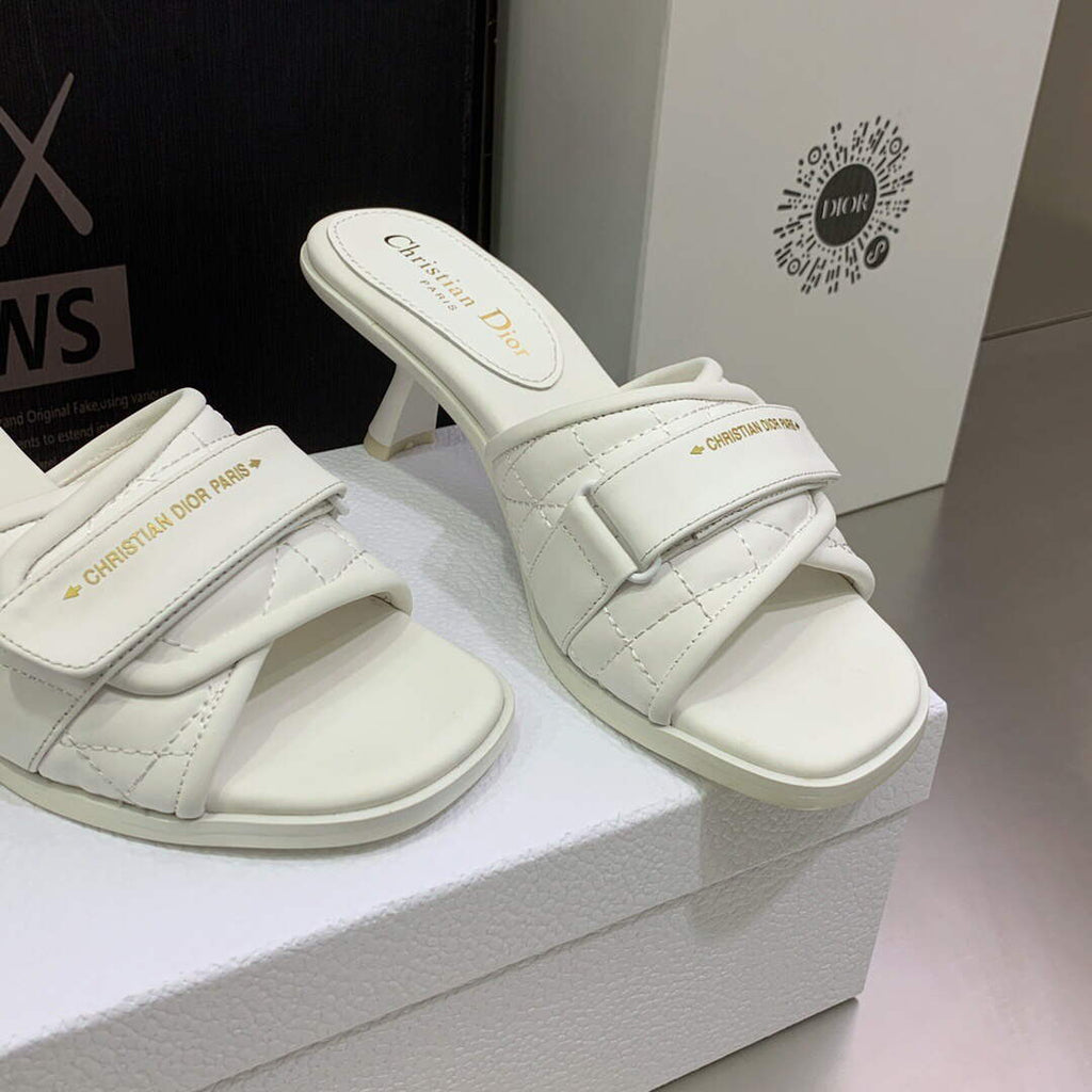 Dior Women's Shoes evolution heeled slide KCQ731CQC White