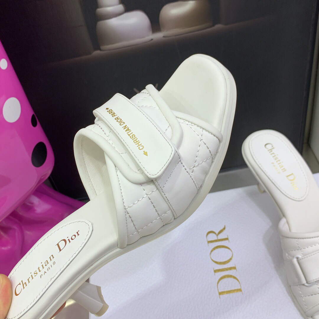 Dior Women's Shoes evolution heeled slide KCQ731CQC White