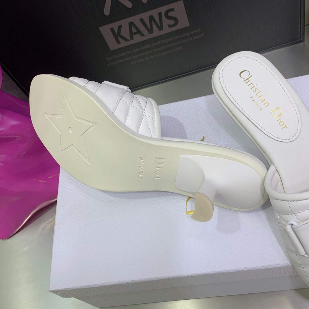Dior Women's Shoes evolution heeled slide KCQ731CQC White
