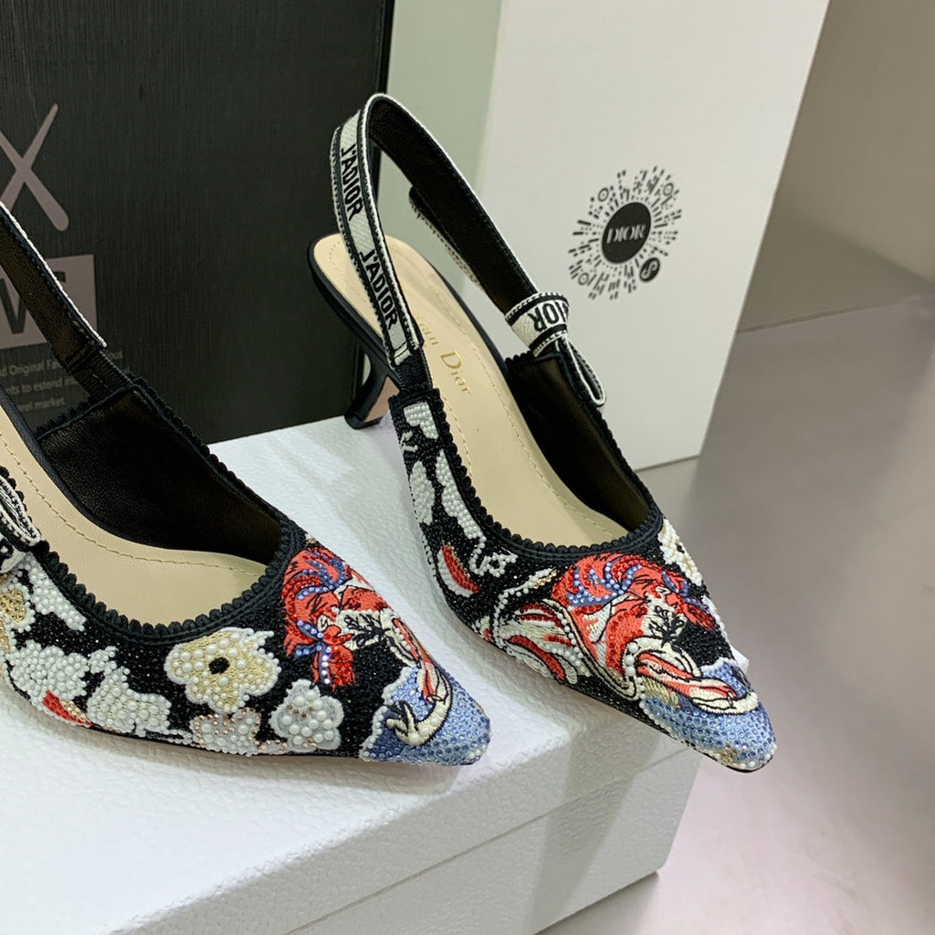 Dior Women's Shoes KCB384TFL_S900 J'ADIOR Slingback Ballerina Flat 195797