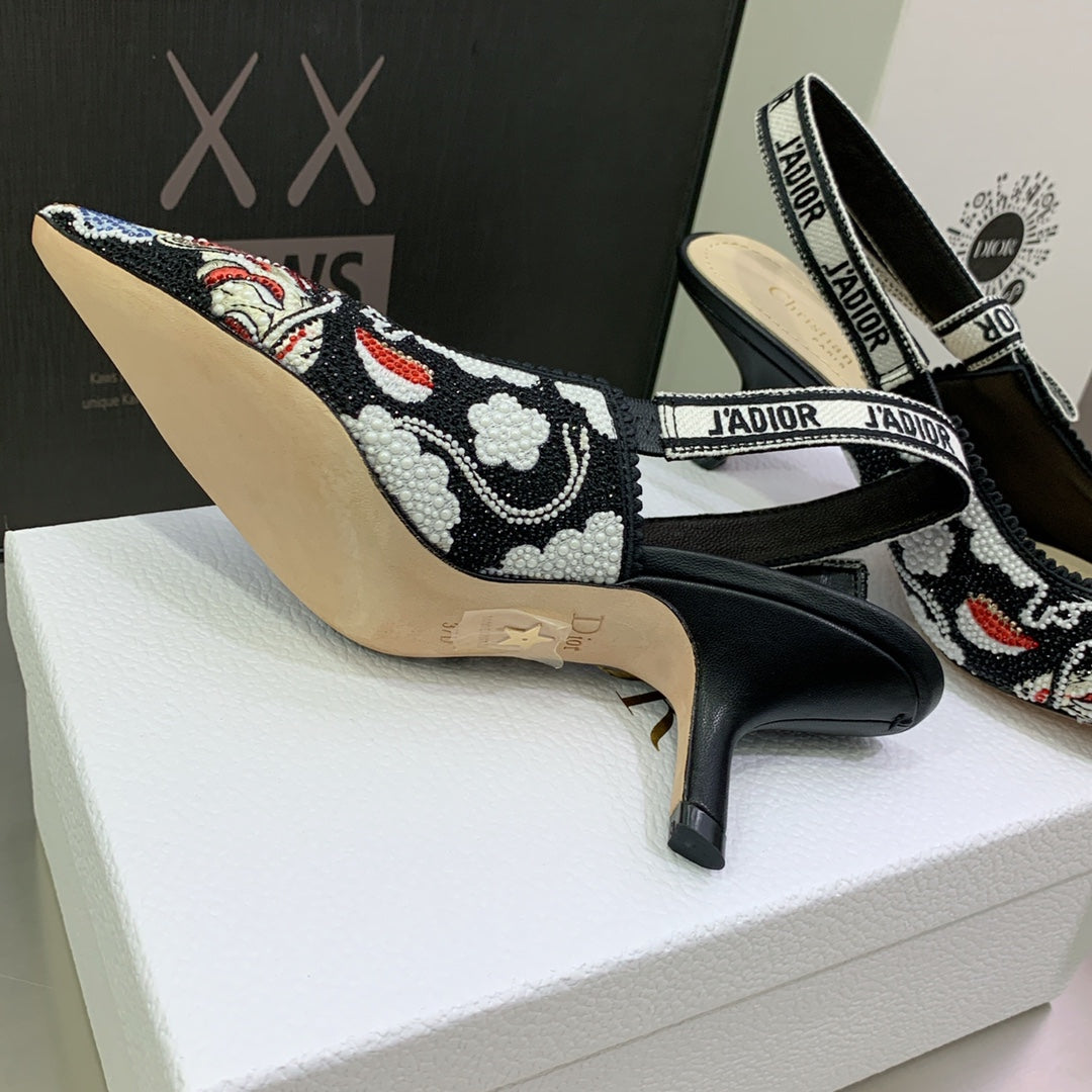 Dior Women's Shoes KCB384TFL_S900 J'ADIOR Slingback Ballerina Flat 195797