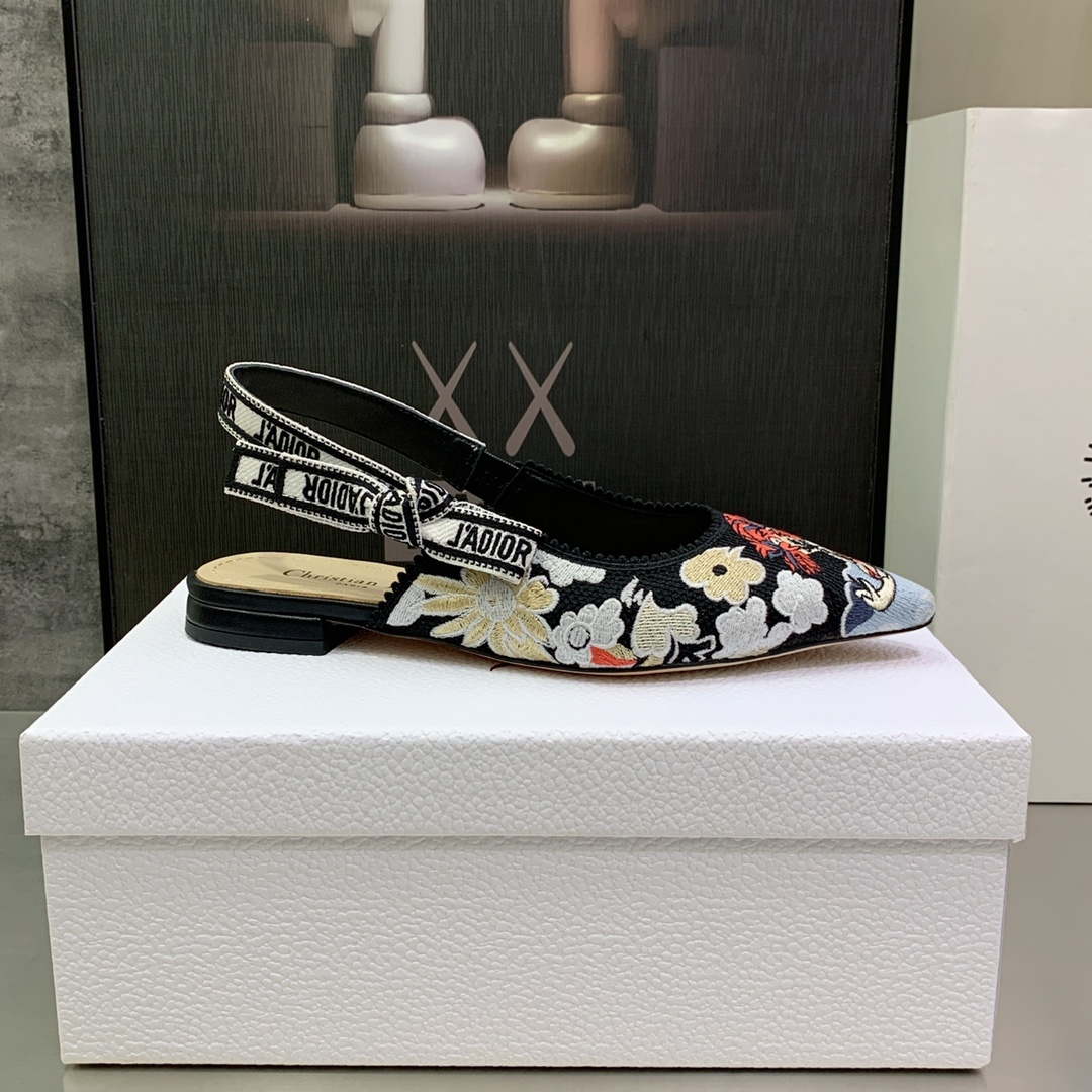 Dior Women's Shoes KCB384TFL_S900 J'ADIOR Slingback Ballerina Flat 195799