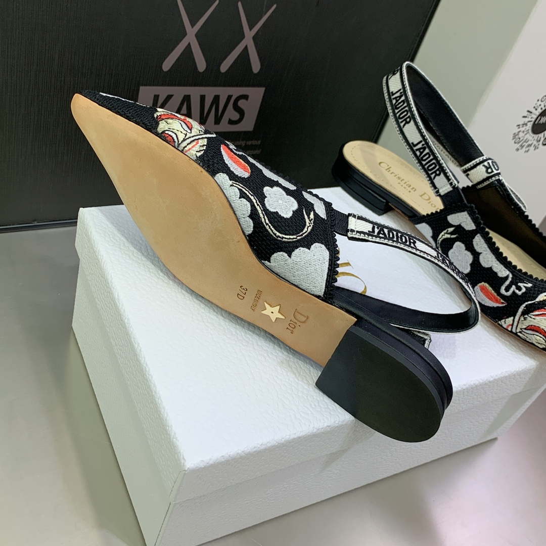 Dior Women's Shoes KCB384TFL_S900 J'ADIOR Slingback Ballerina Flat 195799