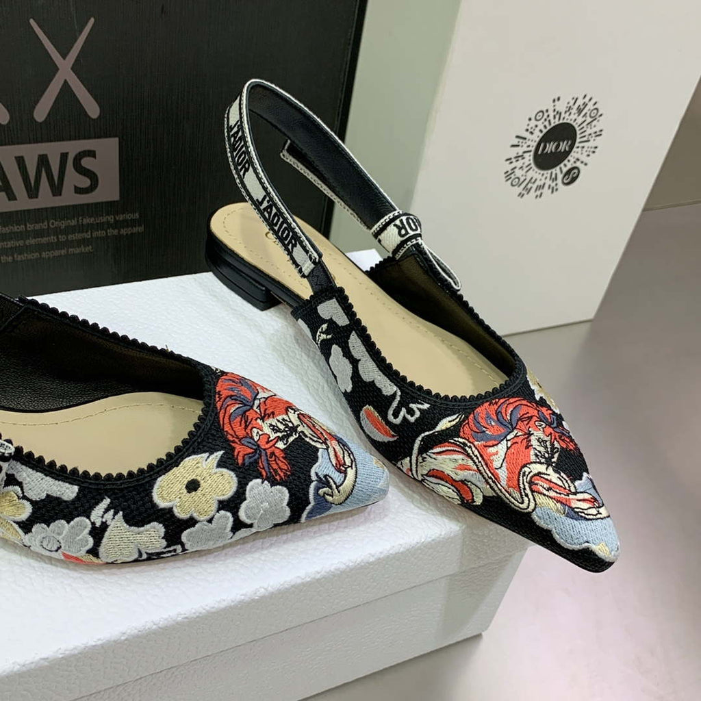 Dior Women's Shoes KCB384TFL_S900 J'ADIOR Slingback Ballerina Flat 195801
