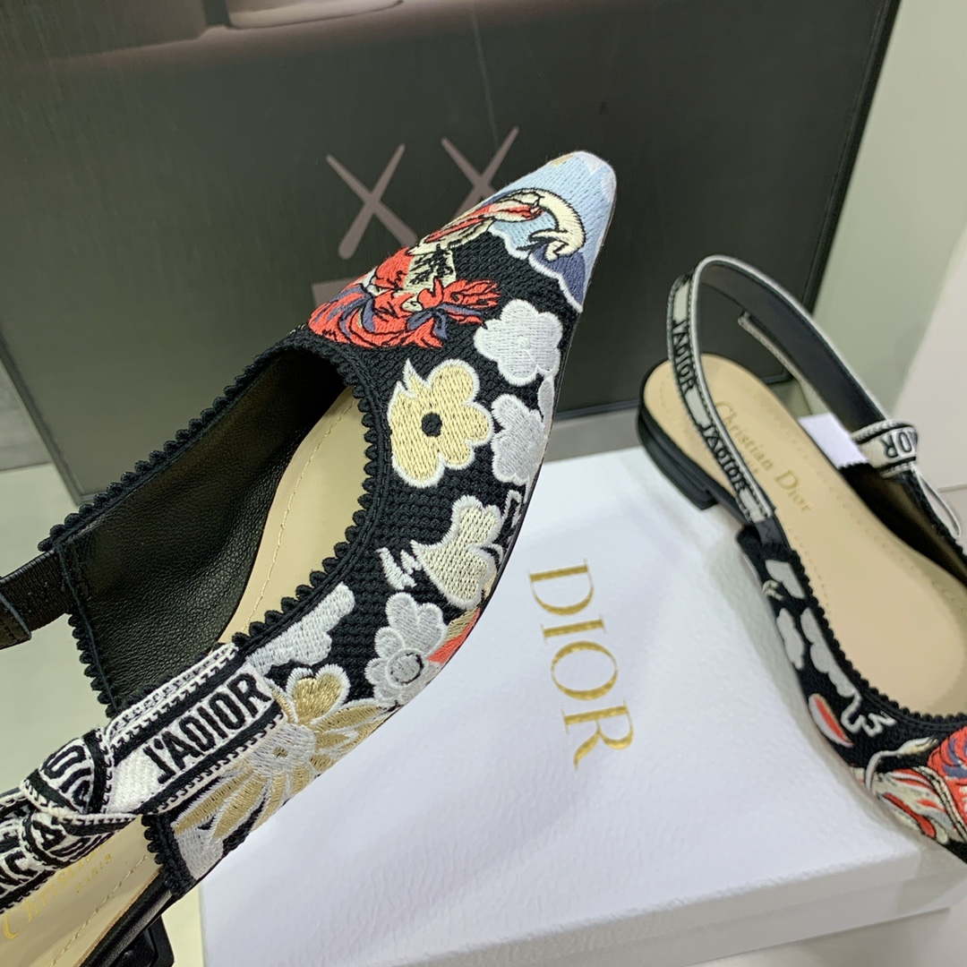 Dior Women's Shoes KCB384TFL_S900 J'ADIOR Slingback Ballerina Flat 195801