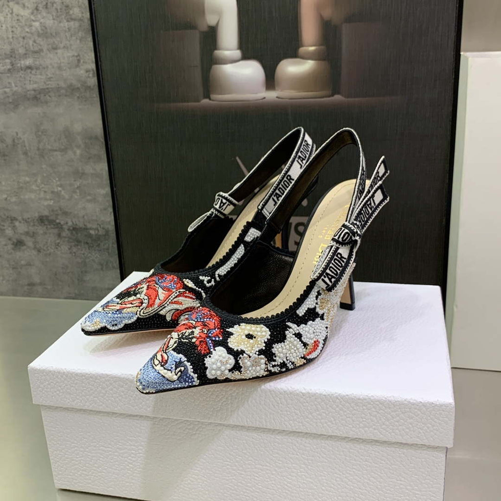 Dior Women's Shoes KCB384TFL_S900 J'ADIOR Slingback Ballerina Flat 195802