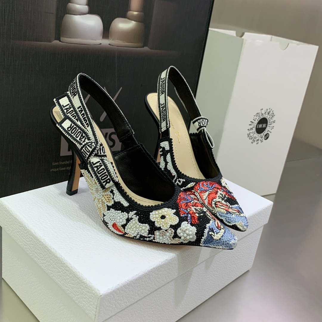 Dior Women's Shoes KCB384TFL_S900 J'ADIOR Slingback Ballerina Flat 195802