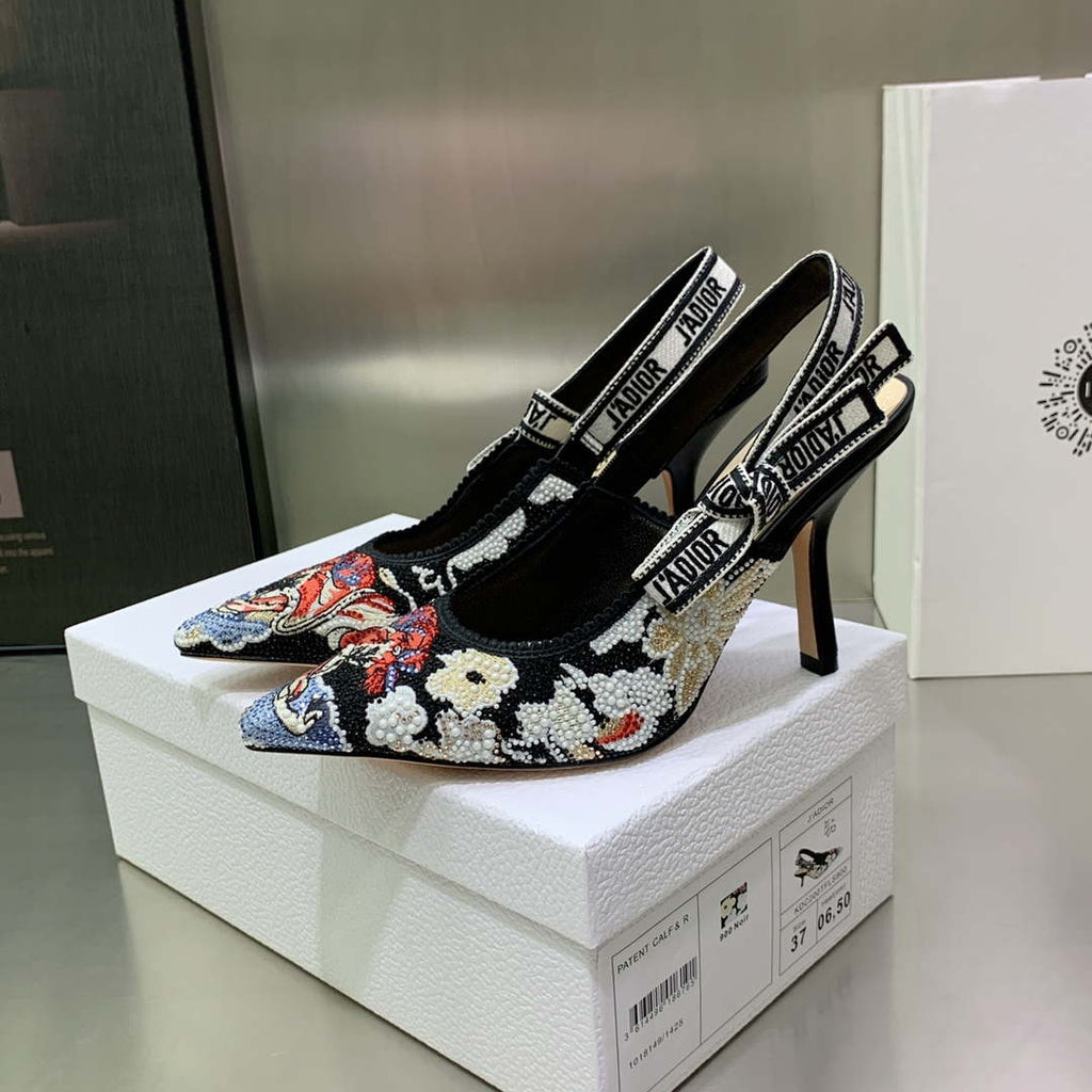 Dior Women's Shoes KCB384TFL_S900 J'ADIOR Slingback Ballerina Flat 195802