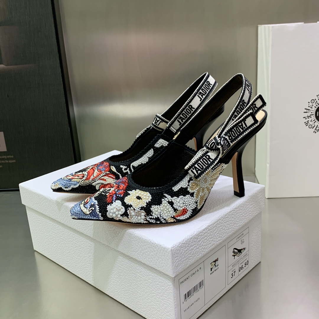 Dior Women's Shoes KCB384TFL_S900 J'ADIOR Slingback Ballerina Flat 195802