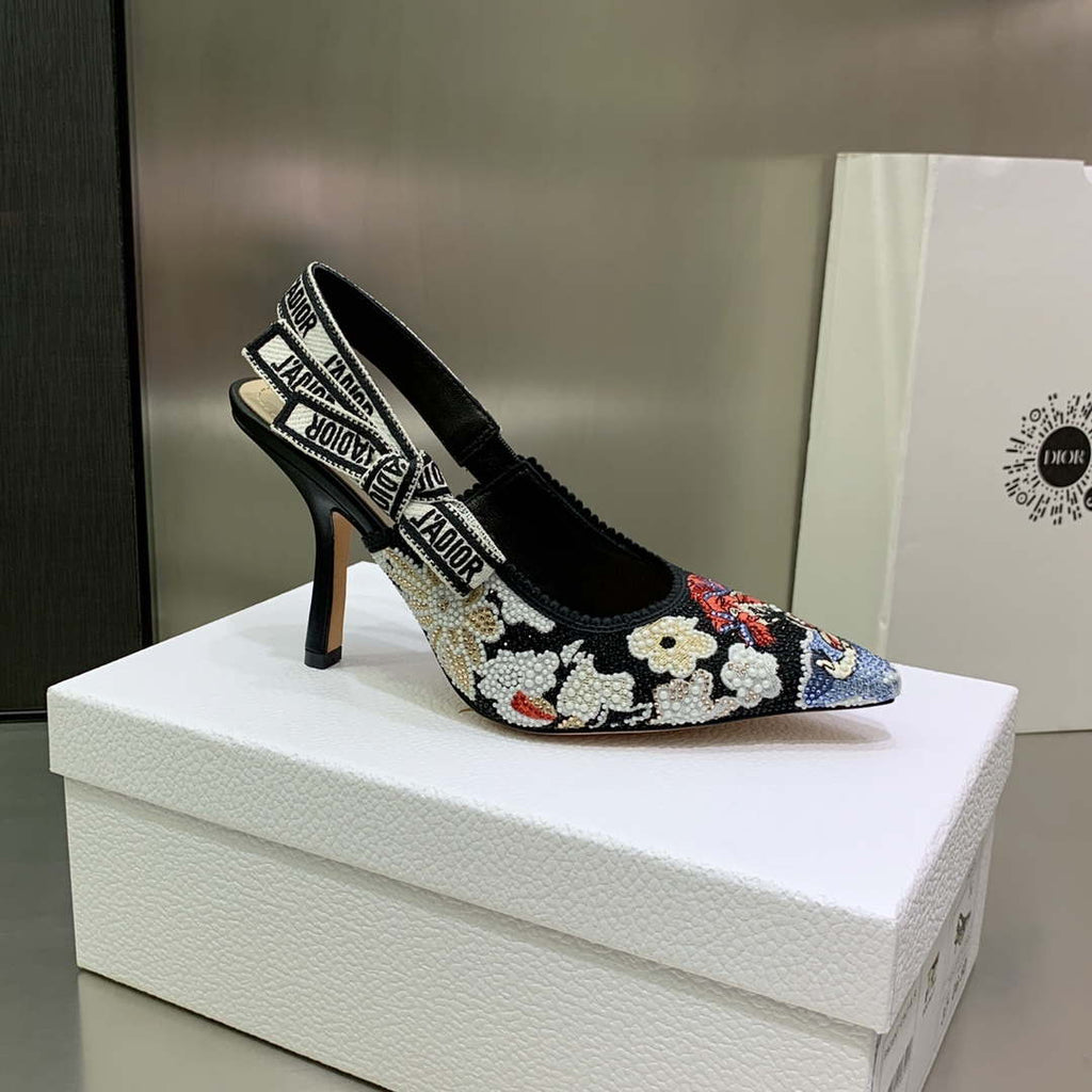 Dior Women's Shoes KCB384TFL_S900 J'ADIOR Slingback Ballerina Flat 195802