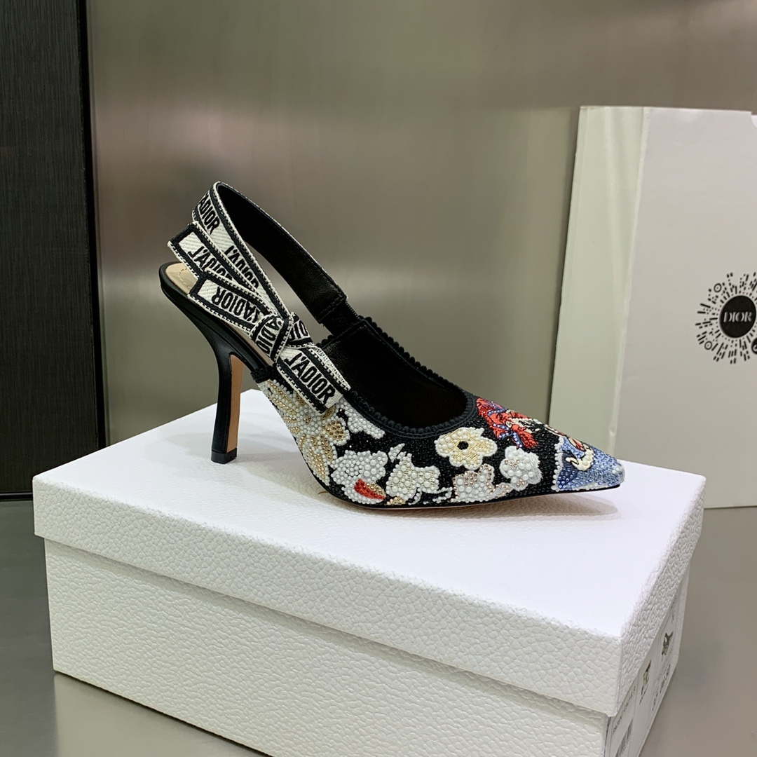 Dior Women's Shoes KCB384TFL_S900 J'ADIOR Slingback Ballerina Flat 195802