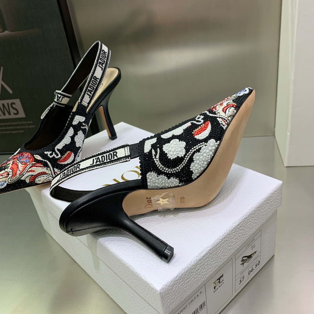 Dior Women's Shoes KCB384TFL_S900 J'ADIOR Slingback Ballerina Flat 195802