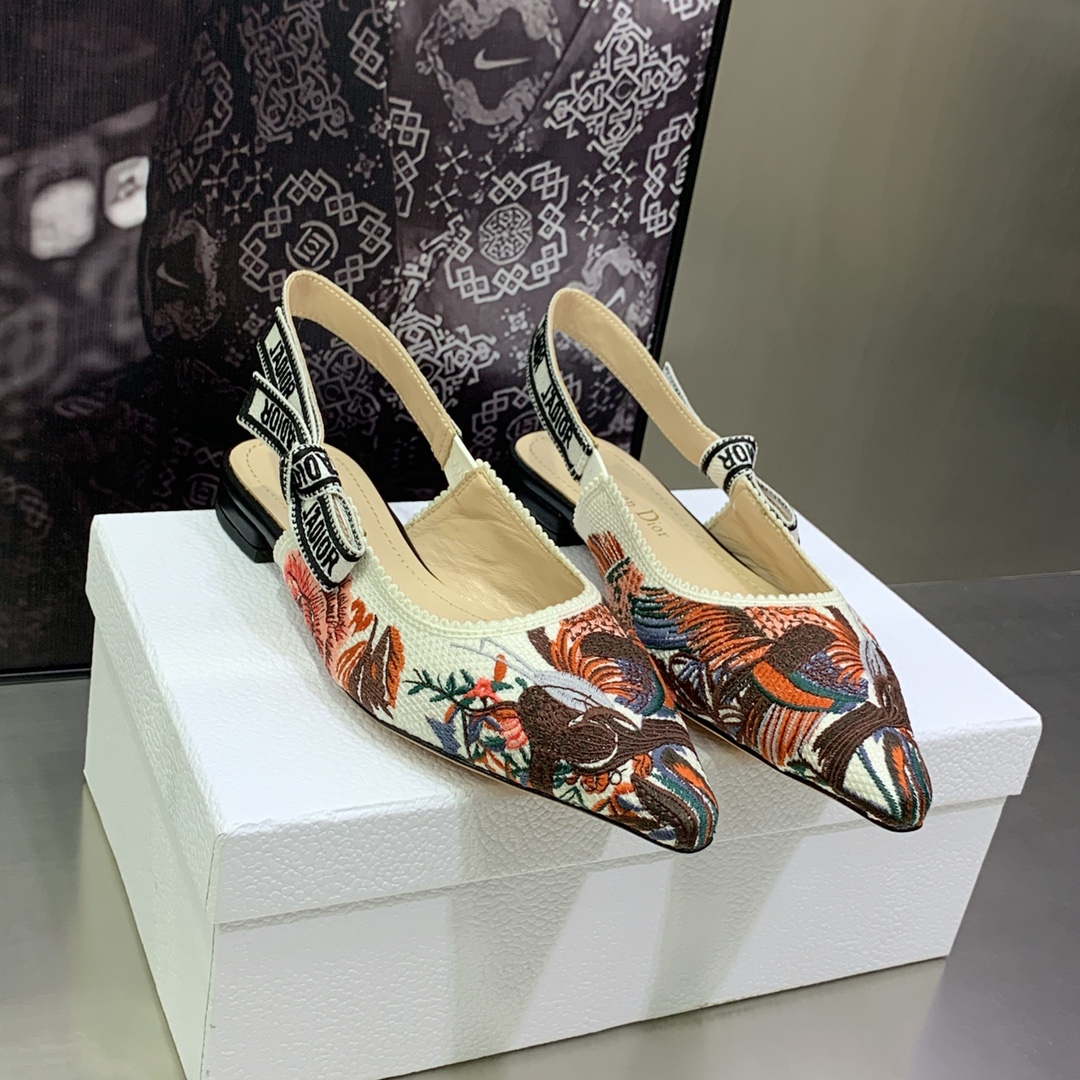 Dior Women's Shoes KCB384TFL_S900 J'ADIOR Slingback Ballerina Flat 195804