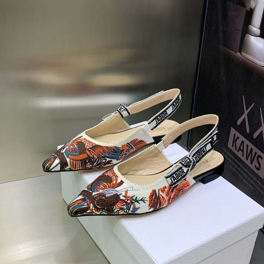 Dior Women's Shoes KCB384TFL_S900 J'ADIOR Slingback Ballerina Flat 195804