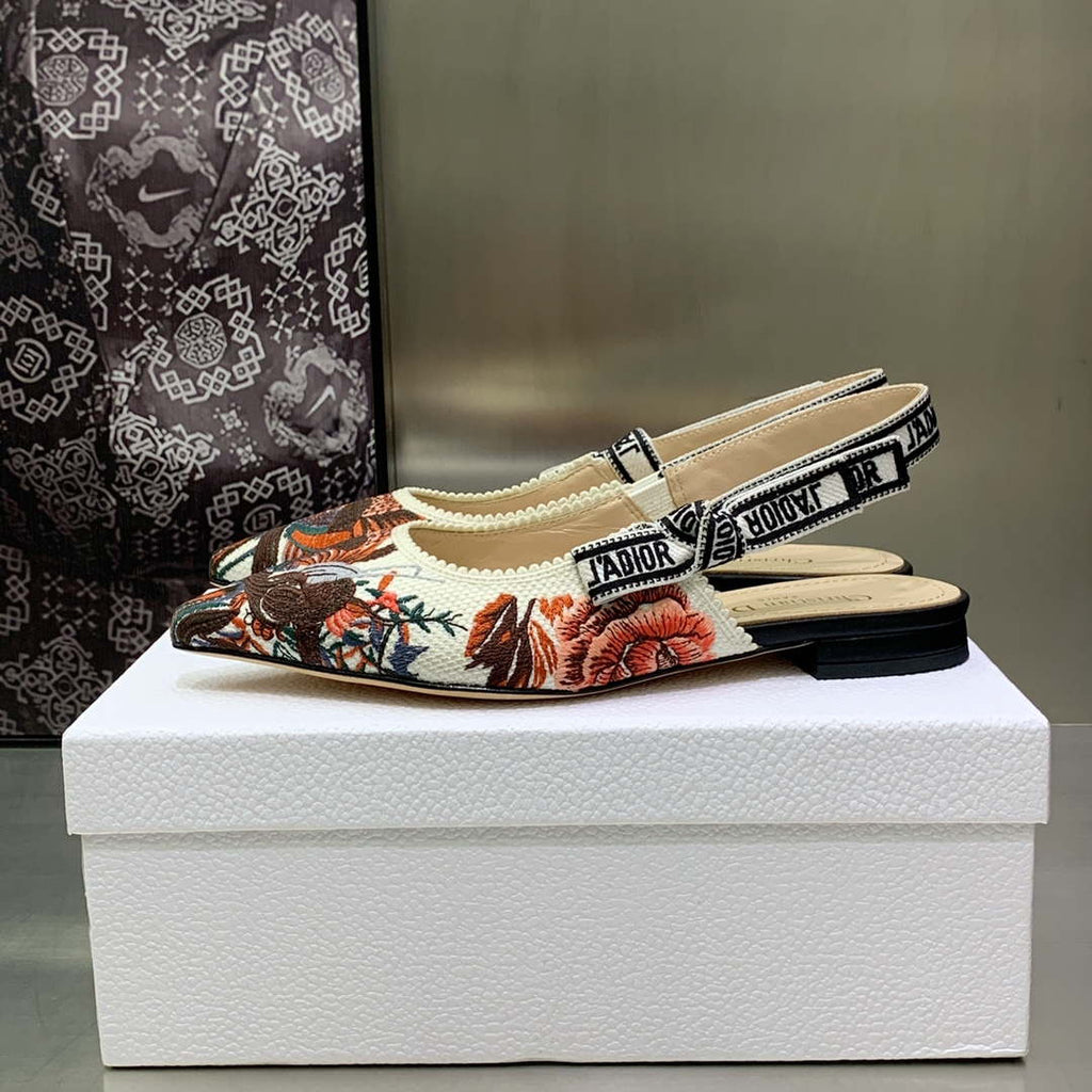 Dior Women's Shoes KCB384TFL_S900 J'ADIOR Slingback Ballerina Flat 195804