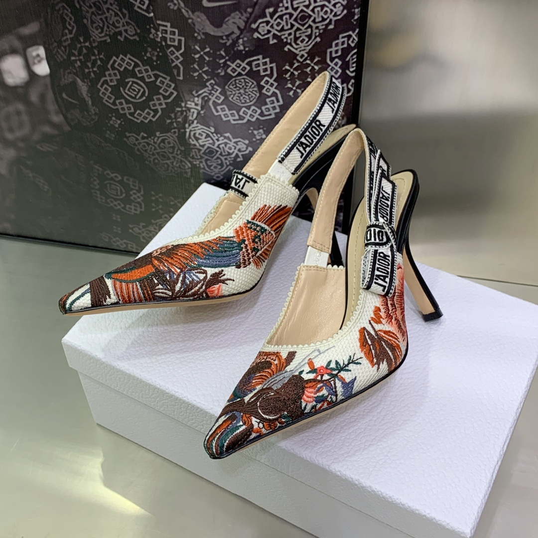 Dior Women's Shoes KCB384TFL_S900 J'ADIOR Slingback Ballerina Flat 195806