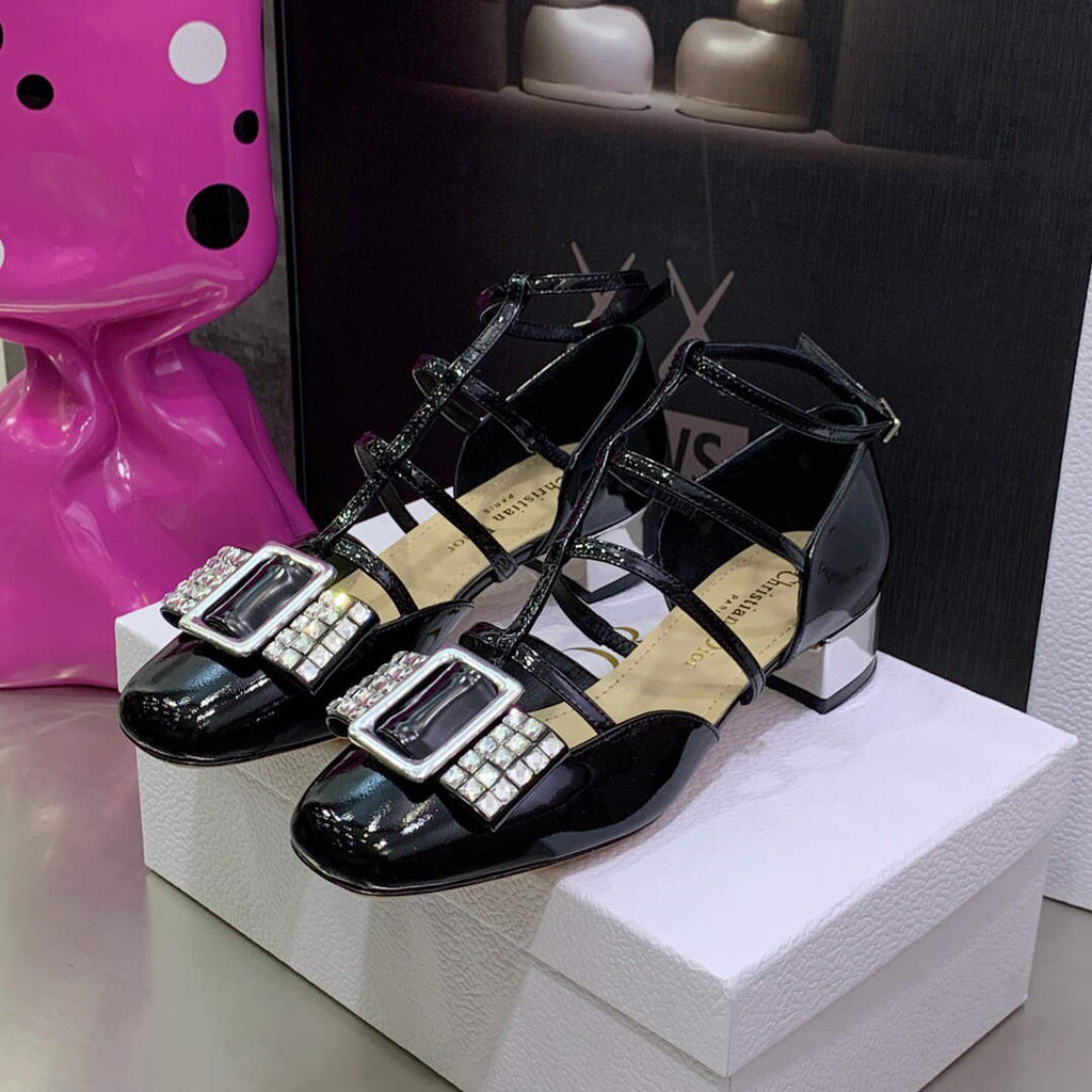 Dior Women's Shoes La Parisienne Dior Ballerina Flat KDB736PMI Black