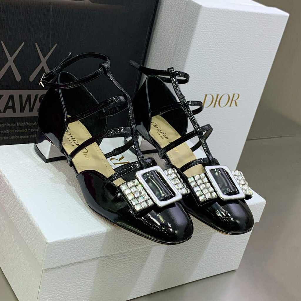 Dior Women's Shoes La Parisienne Dior Ballerina Flat KDB736PMI Black