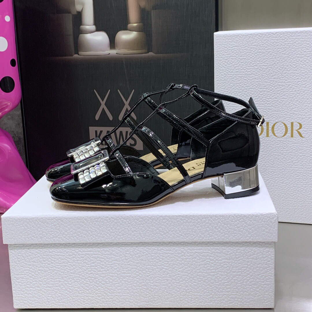 Dior Women's Shoes La Parisienne Dior Ballerina Flat KDB736PMI Black