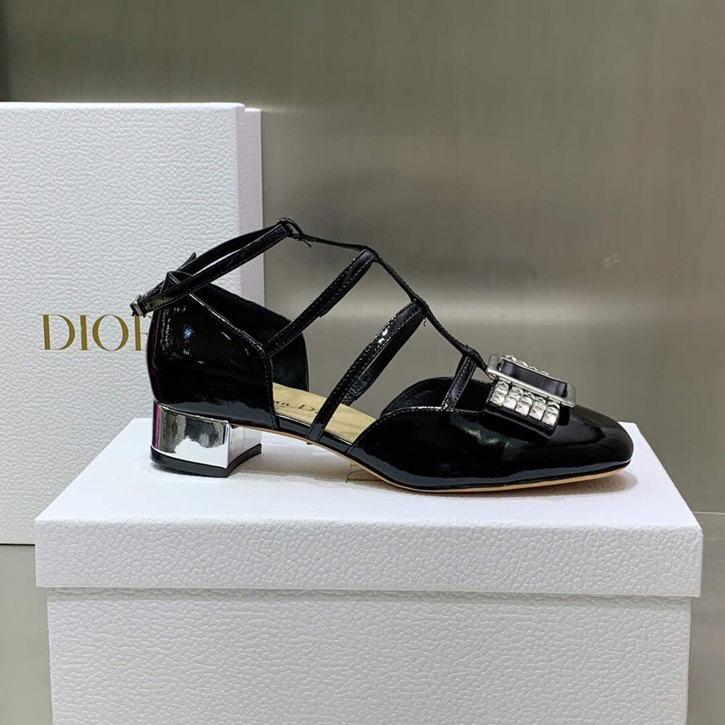 Dior Women's Shoes La Parisienne Dior Ballerina Flat KDB736PMI Black