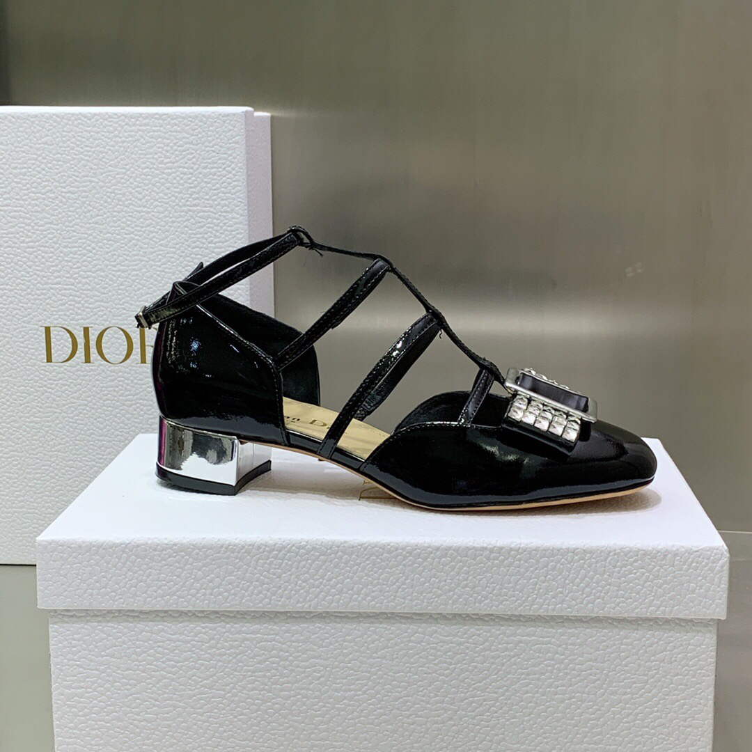 Dior Women's Shoes La Parisienne Dior Ballerina Flat KDB736PMI Black