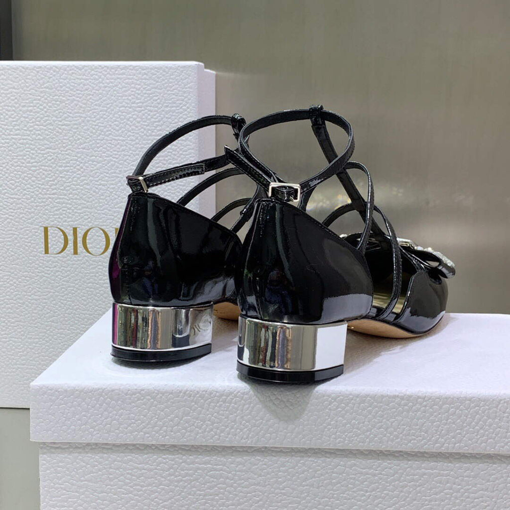 Dior Women's Shoes La Parisienne Dior Ballerina Flat KDB736PMI Black