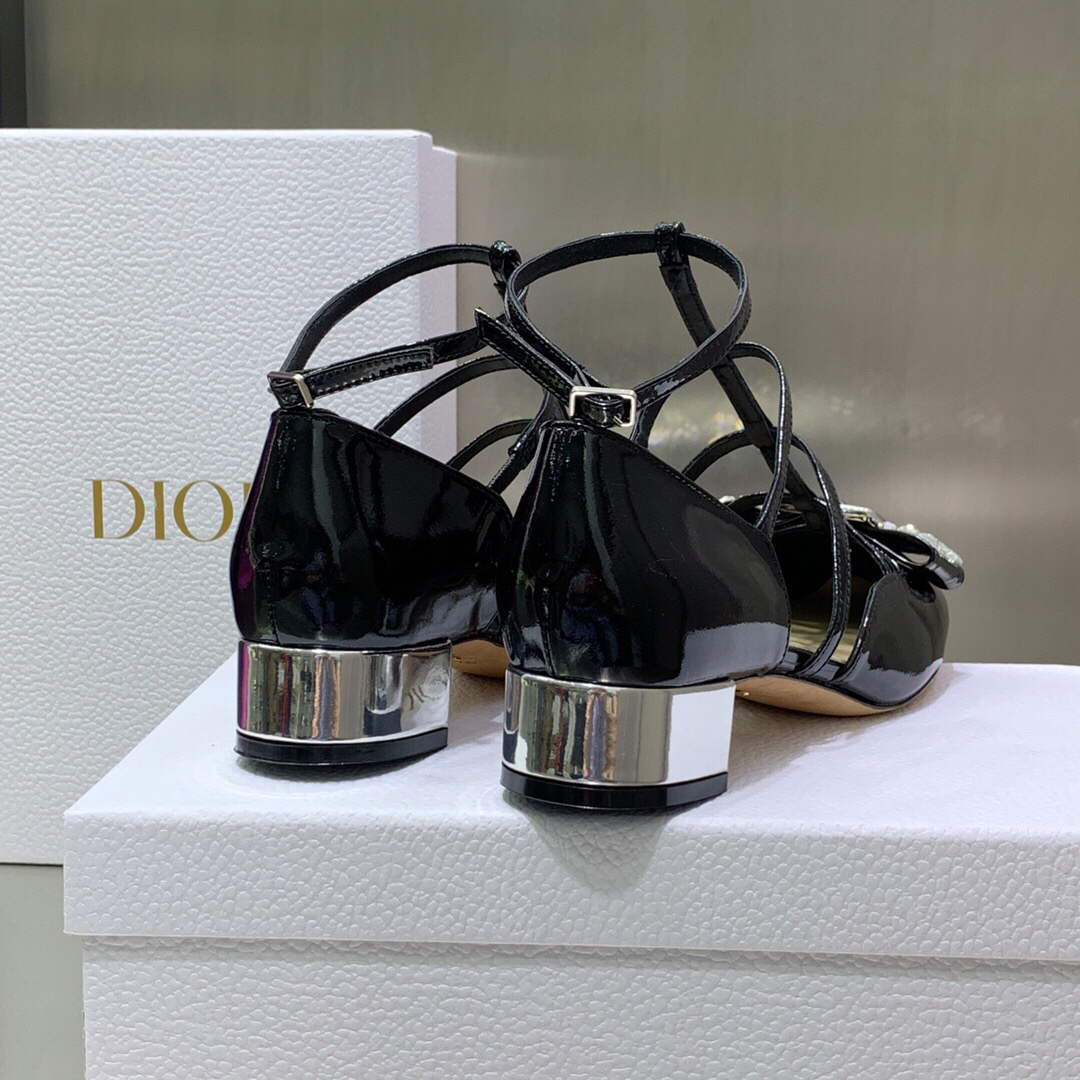 Dior Women's Shoes La Parisienne Dior Ballerina Flat KDB736PMI Black