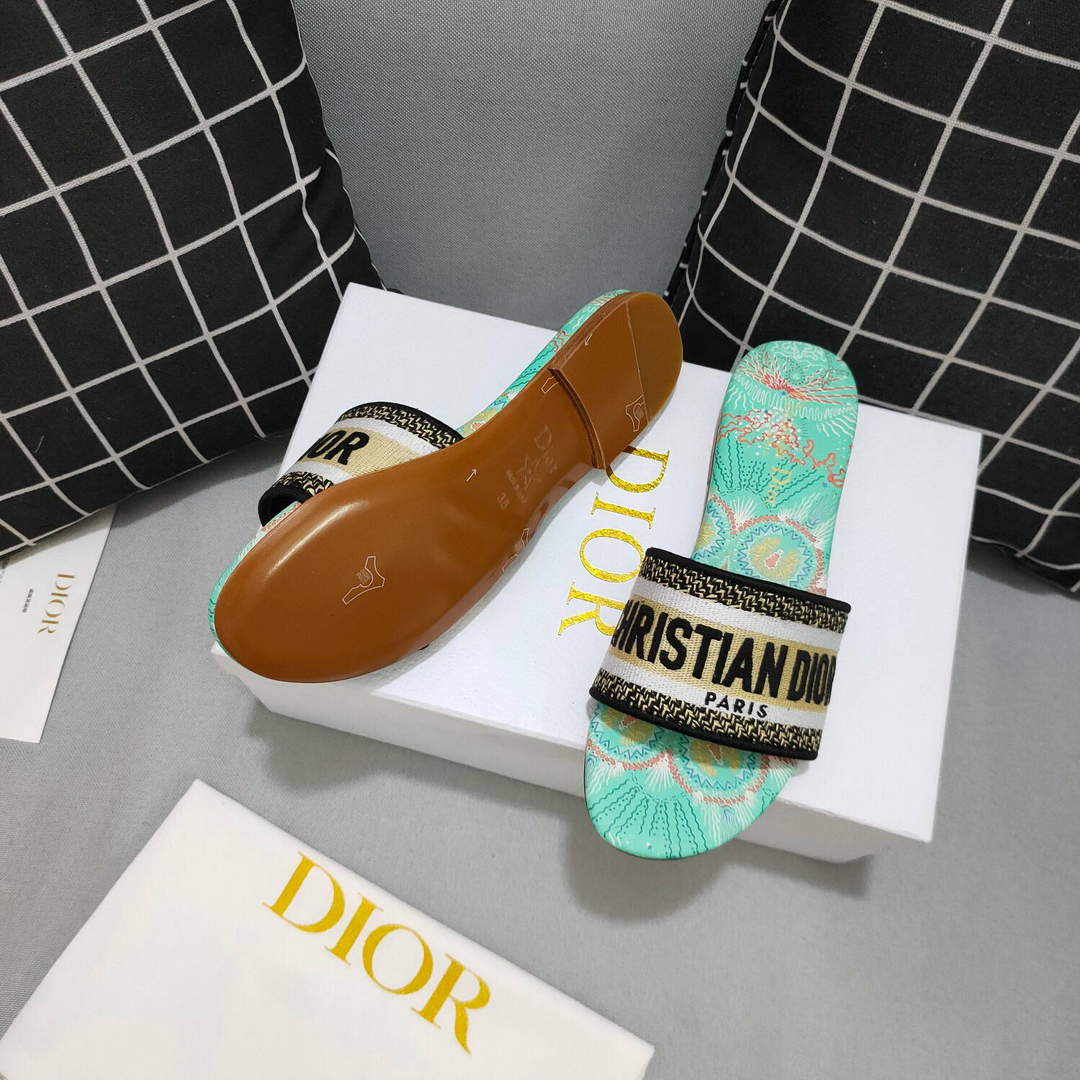 Dior Women's Slippers Designer Dior Sandals Flats Shoes D81201