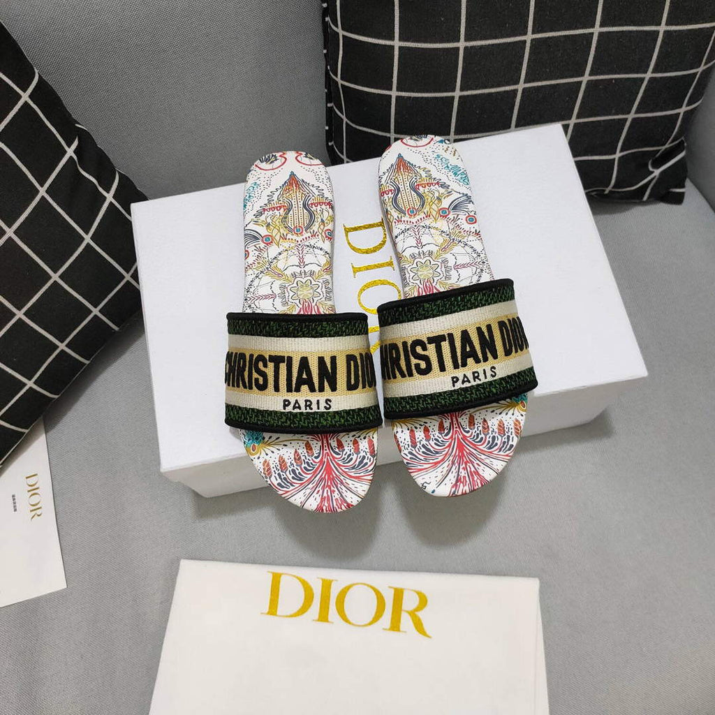 Dior Women's Slippers Designer Dior Sandals Flats Shoes D81202