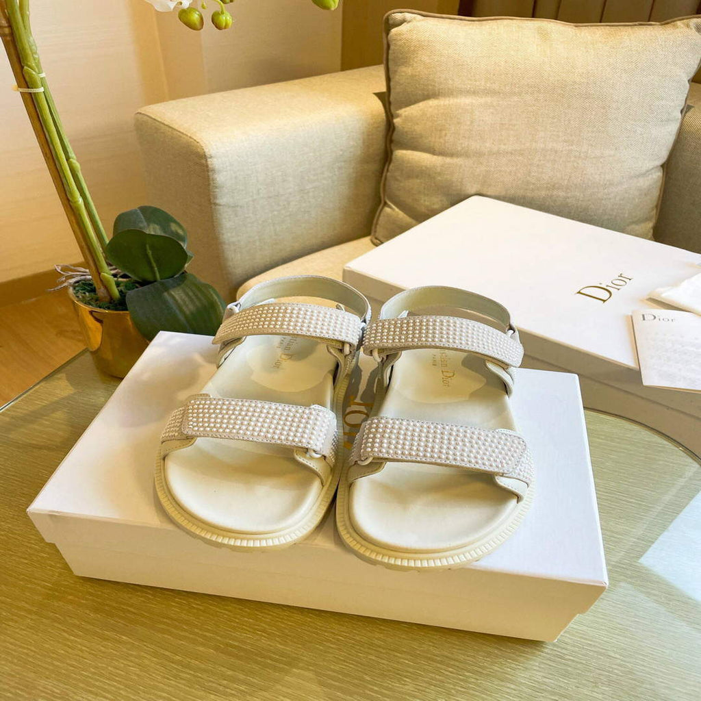 Dior Women's Slippers Designer Dior Sandals Flats Shoes D81191