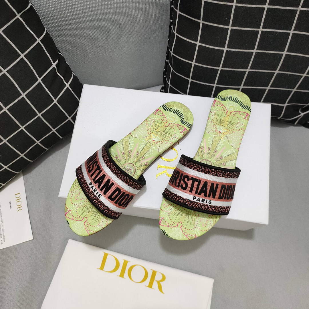 Dior Women's Slippers Designer Dior Sandals Flats Shoes D81203