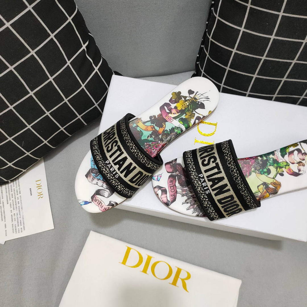 Dior Women's Slippers Designer Dior Sandals Flats Shoes D81204