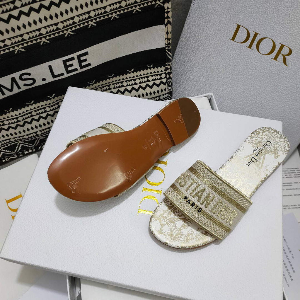 Dior Women's Slippers Designer Dior Sandals Flats Shoes D81205