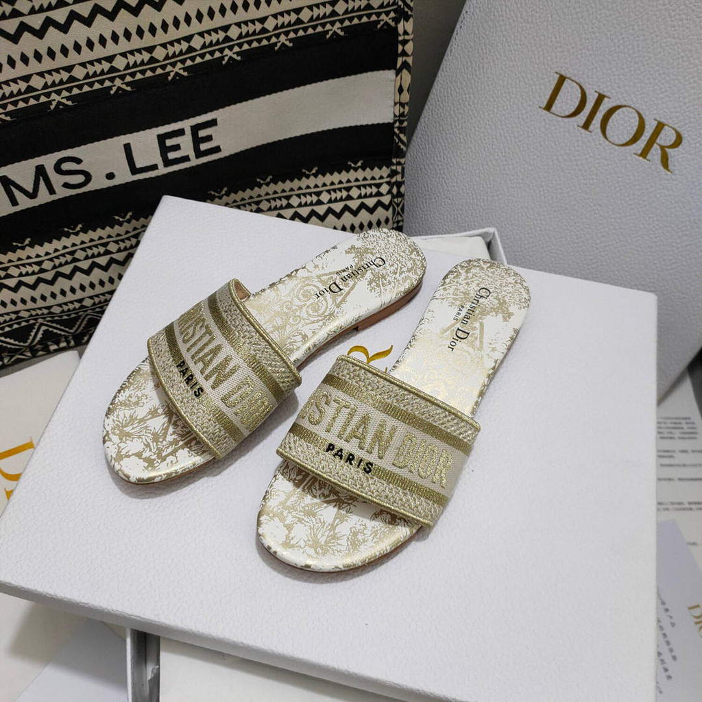 Dior Women's Slippers Designer Dior Sandals Flats Shoes D81205