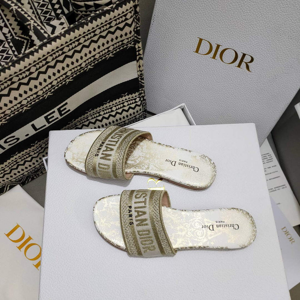 Dior Women's Slippers Designer Dior Sandals Flats Shoes D81205