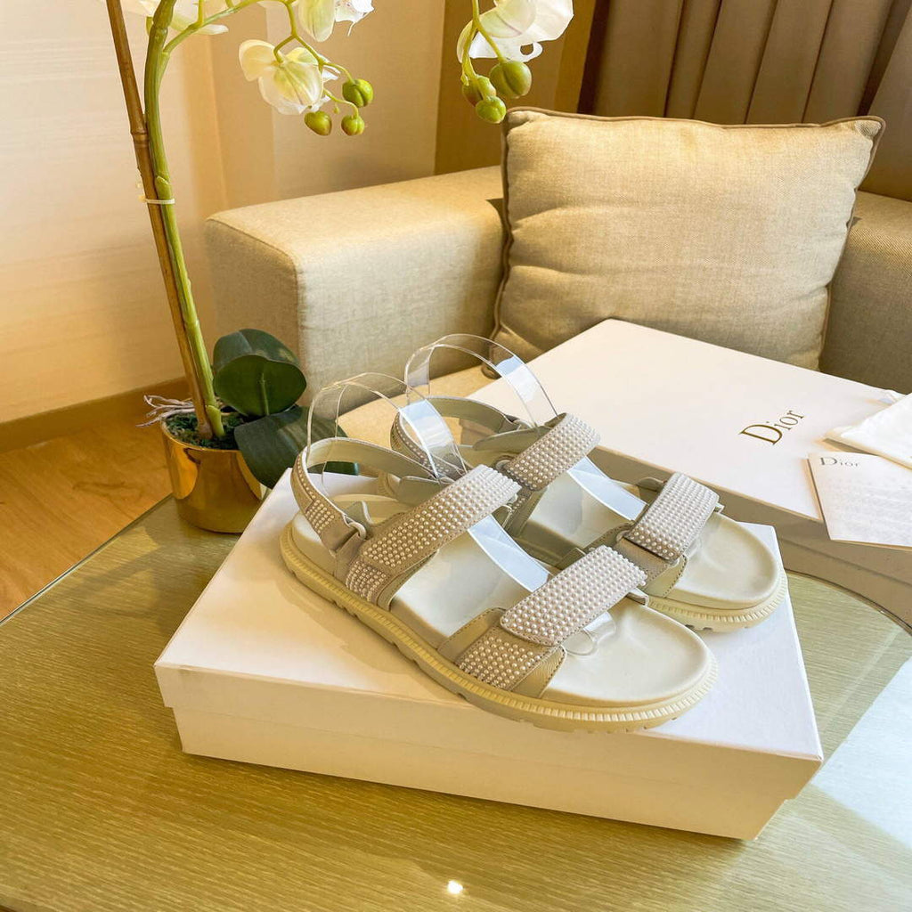 Dior Women's Slippers Designer Dior Sandals Flats Shoes D81191