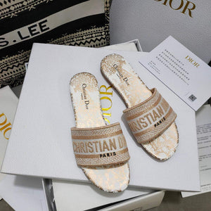 Dior Women's Slippers Designer Dior Sandals Flats Shoes D81206 - 35 - View 1