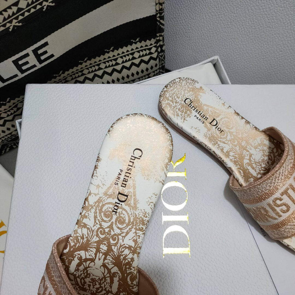 Dior Women's Slippers Designer Dior Sandals Flats Shoes D81206