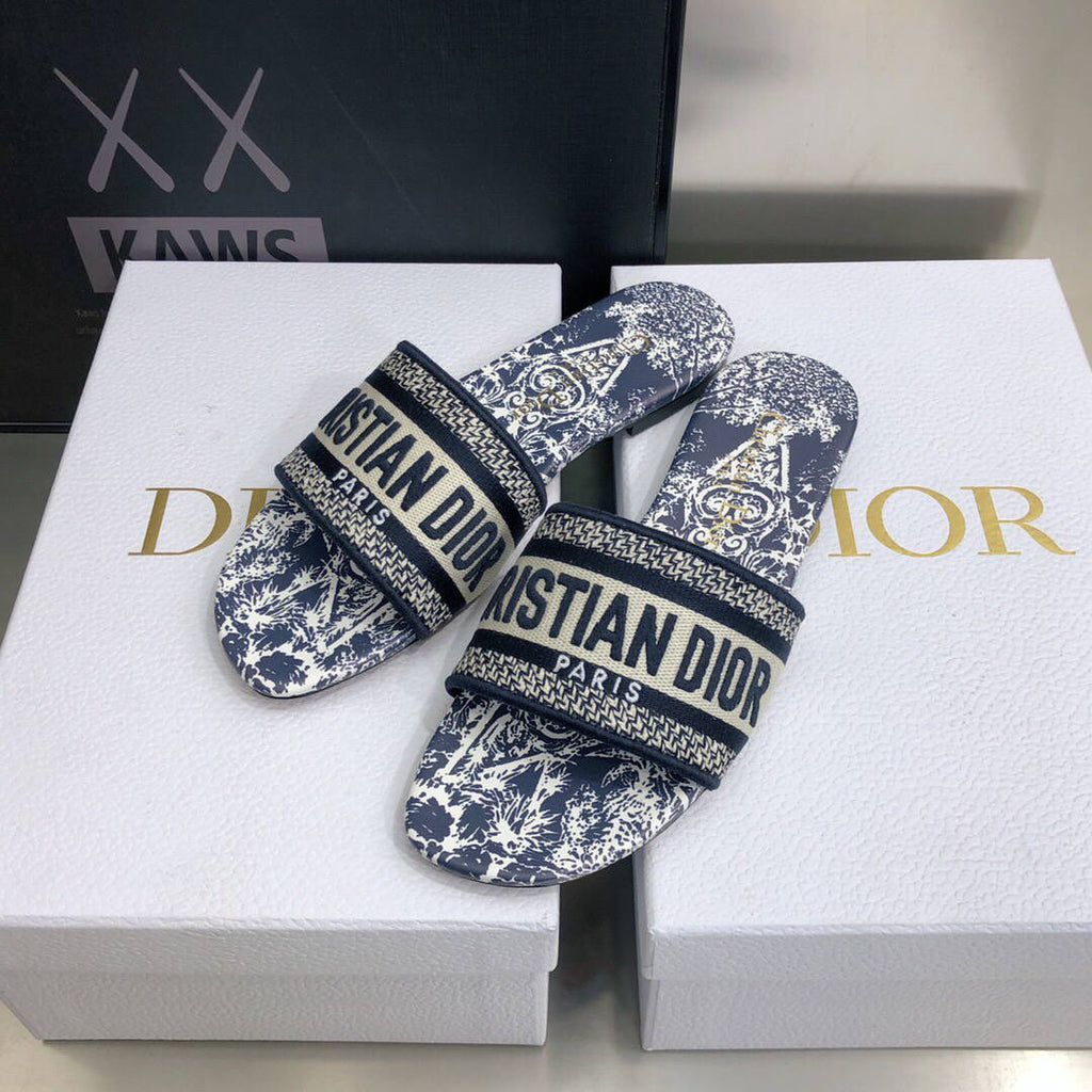 Dior Women's Slippers Designer Dior Sandals Flats Shoes D81207