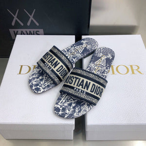 Dior Women's Slippers Designer Dior Sandals Flats Shoes D81207 - 35 - View 3