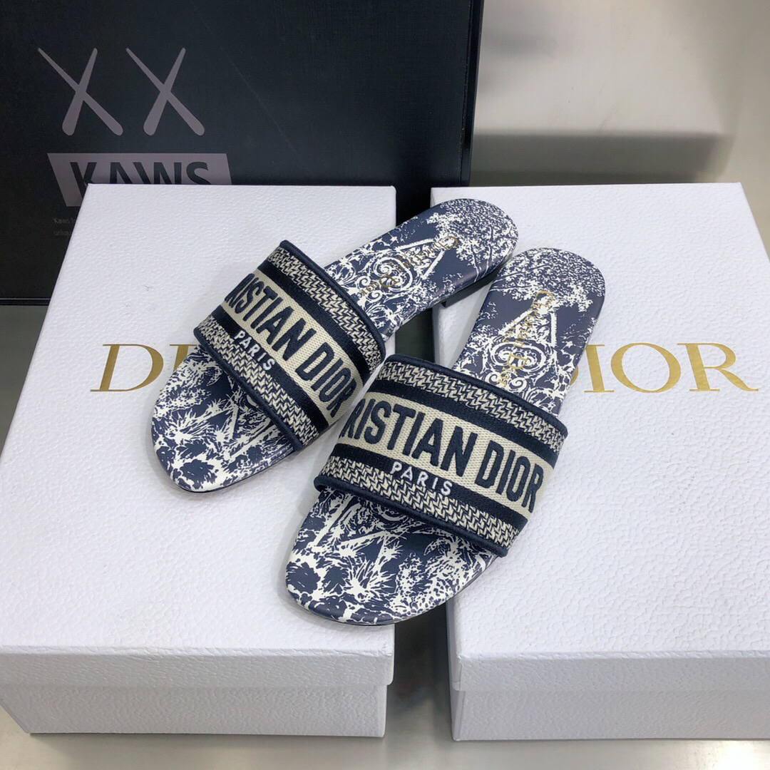 Dior Women's Slippers Designer Dior Sandals Flats Shoes D81207