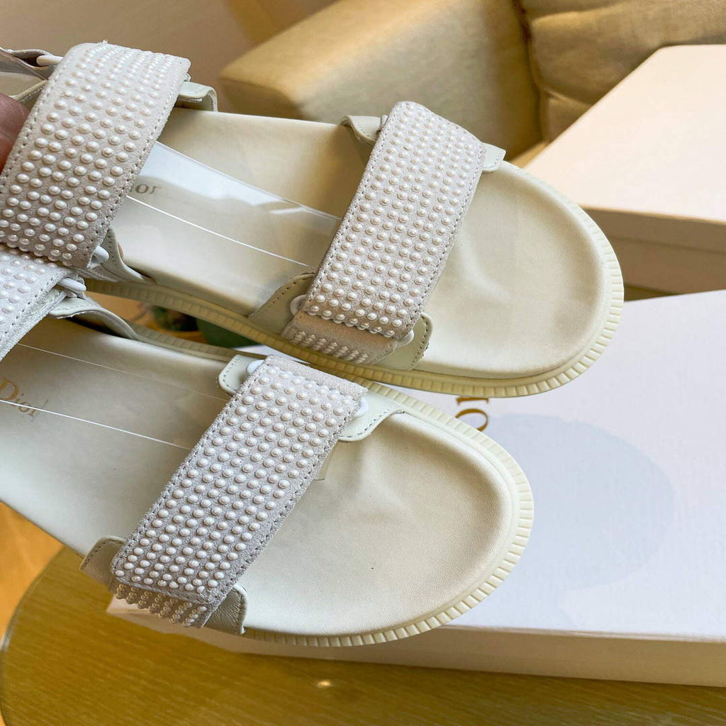 Dior Women's Slippers Designer Dior Sandals Flats Shoes D81191