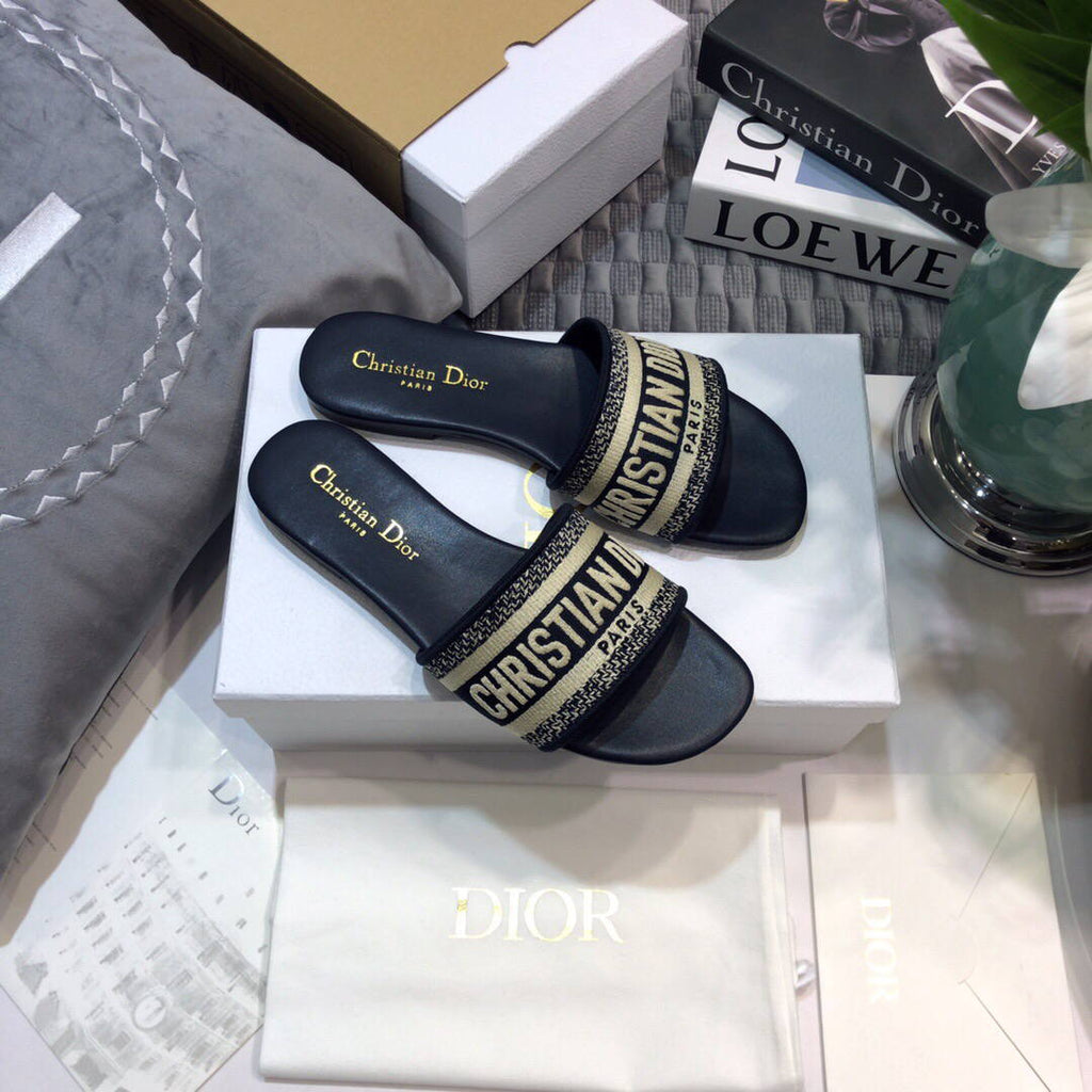 Dior Women's Slippers Designer Dior Sandals Flats Shoes D81211
