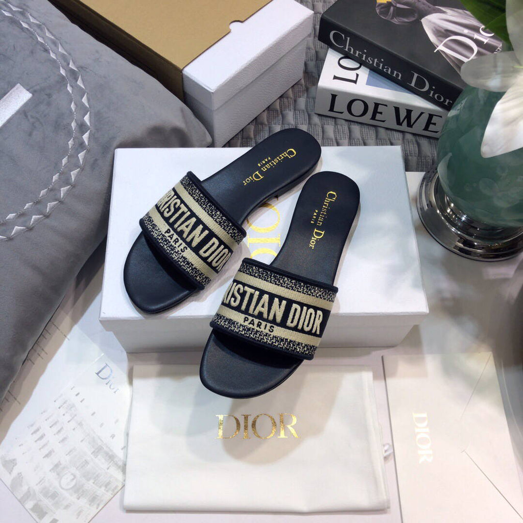Dior Women's Slippers Designer Dior Sandals Flats Shoes D81211