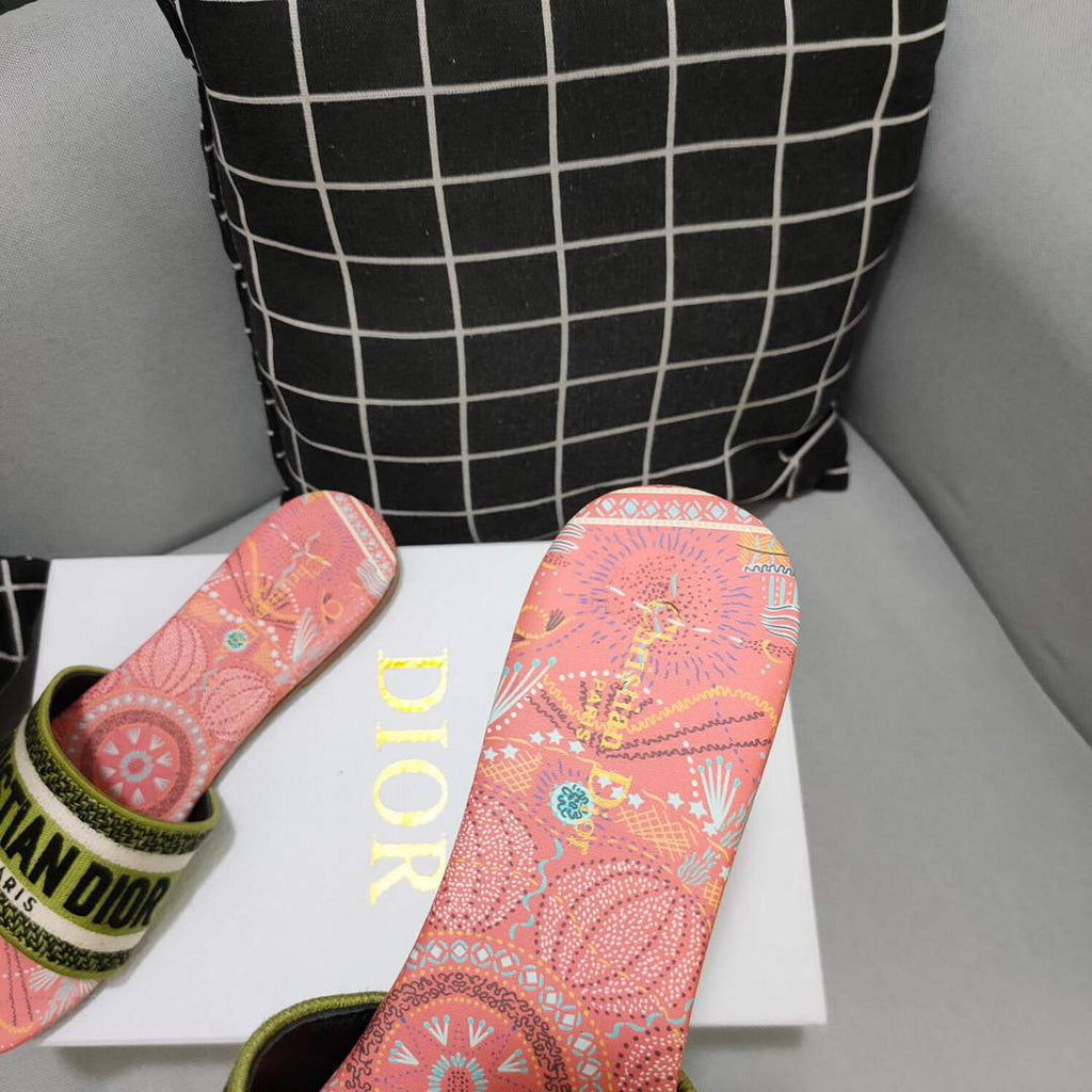 Dior Women's Slippers Designer Dior Sandals Flats Shoes D81212