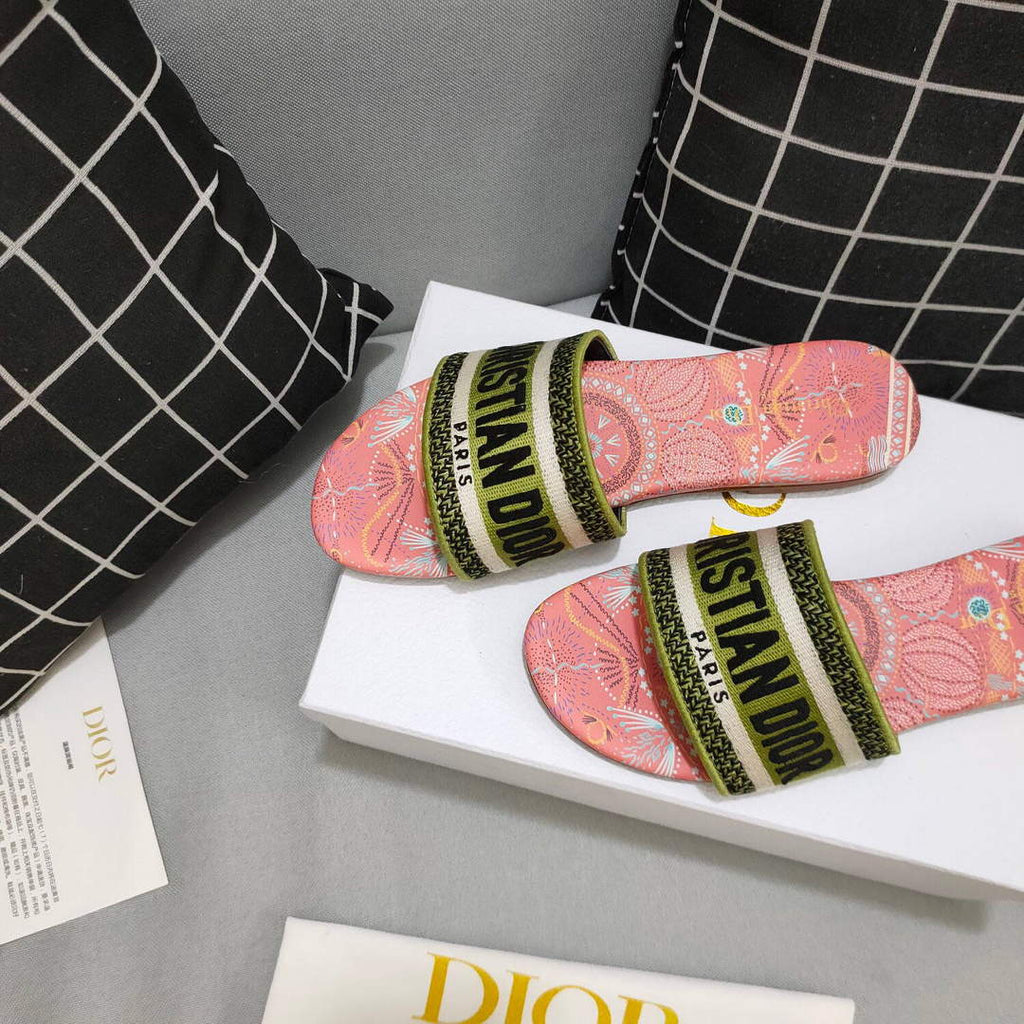 Dior Women's Slippers Designer Dior Sandals Flats Shoes D81212