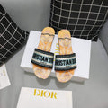 Dior Women's Slippers Designer Dior Sandals Flats Shoes D81213