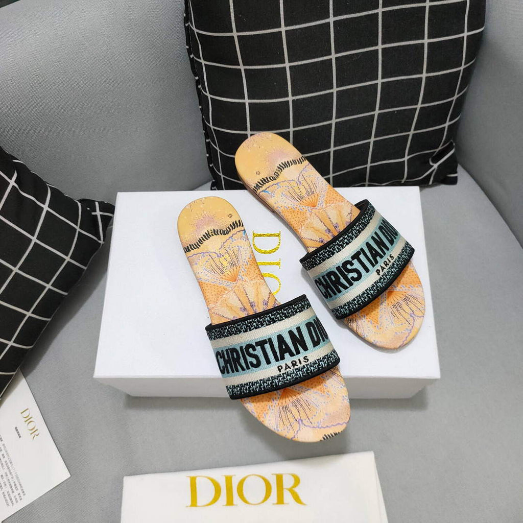 Dior Women's Slippers Designer Dior Sandals Flats Shoes D81213